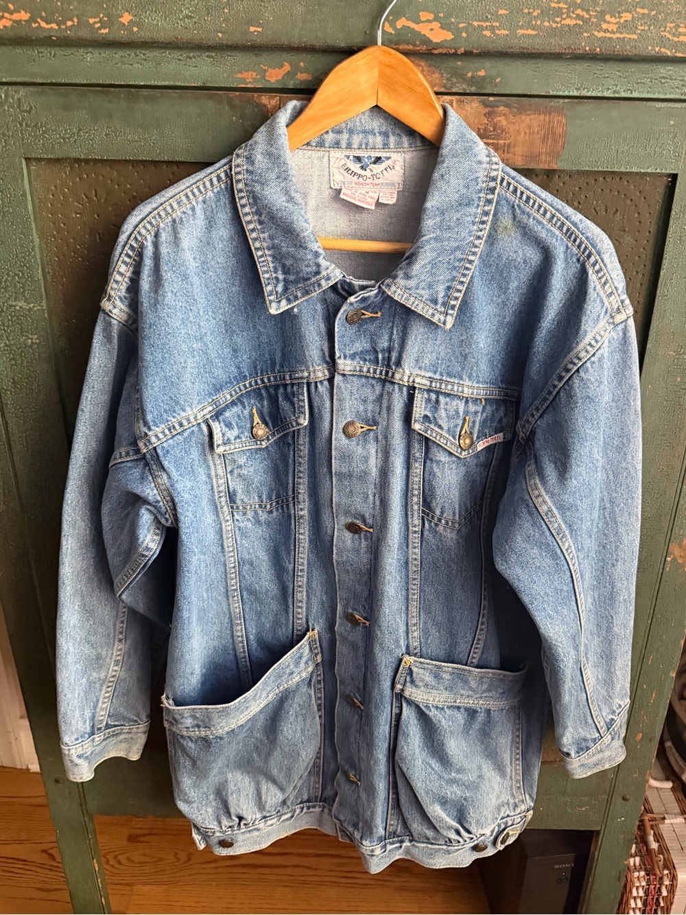 Vintage Filippo Totti Long Denim Jacket